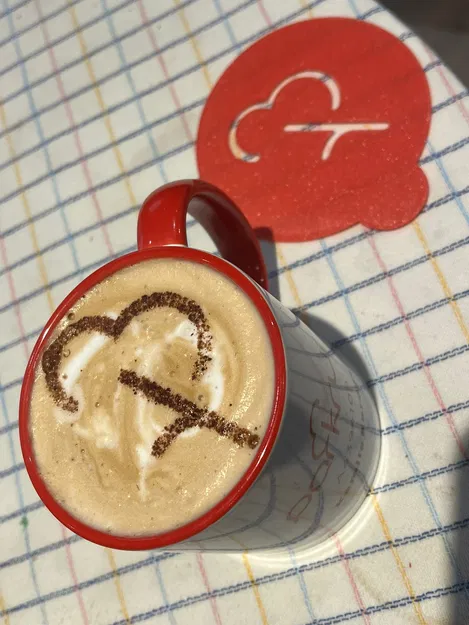 Khuôn Stencil Cà Phê Logo Parkrun - Image 1