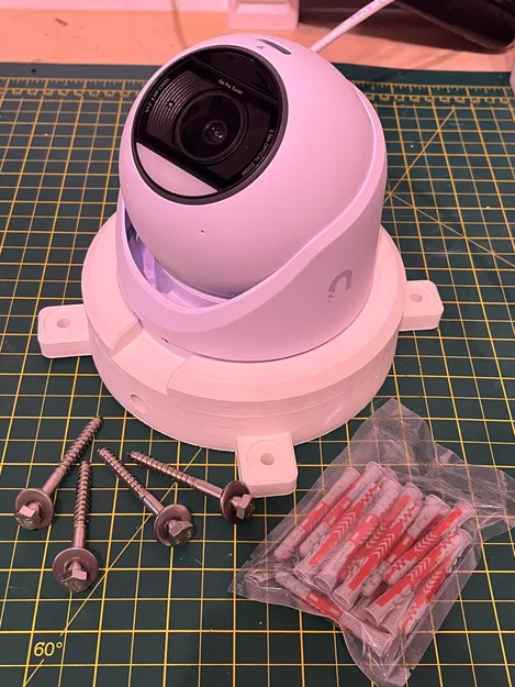 Đế Gắn Tường Unifi Protect G6 Pro Turret Có Ngăn Chứa Dây Cáp - Image 1