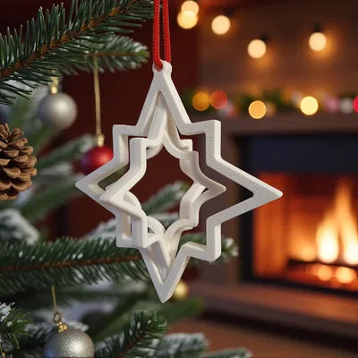 Ngôi Sao Giáng Sinh 3D Độc Đáo