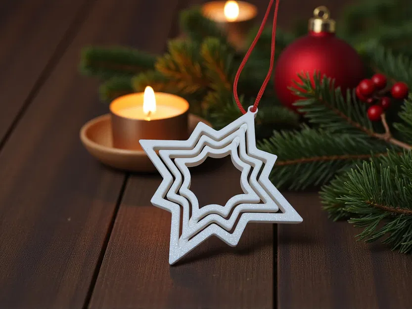 Ngôi Sao Giáng Sinh 3D Độc Đáo - Image 3