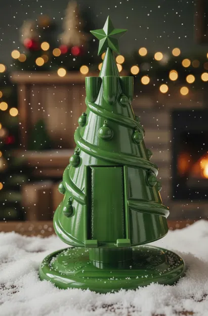 Giá đỡ điện thoại & Organizer cây thông Noel - Đa năng (Bản 2025) - Image 1