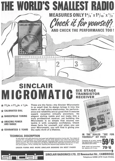 Mô hình In 3D Radio Sinclair Micromatic - Image 2