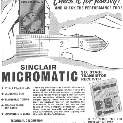 Mô hình In 3D Radio Sinclair Micromatic