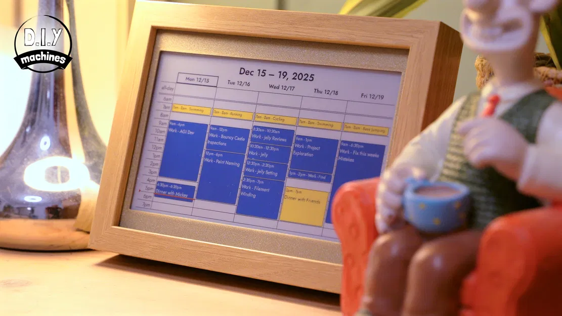 Tự làm Bảng điều khiển E-INK Màu - Thời tiết | Lịch | Ảnh | Tin tức... - Image 3