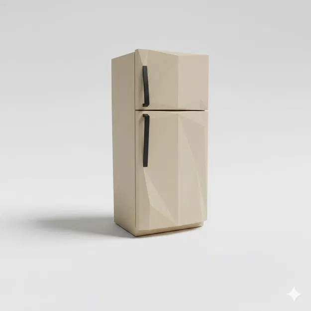 Mô hình Tủ Lạnh Low Poly 3D - Image 1