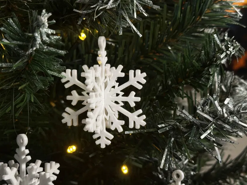 Mô hình 3D Bông Tuyết Lắp Ghép Snap-Fit Trang Trí Năm Mới - Image 5