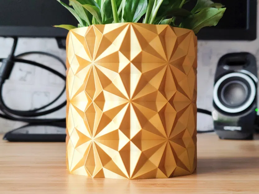 Chậu Hoa Hình Pháo Hoa Sao - Trang Trí Tết - Thiết Kế Chế Độ Lọ - Image 1