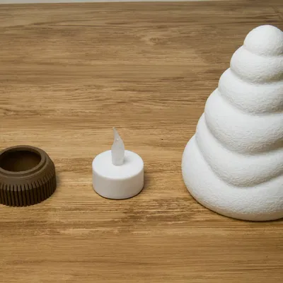 Cây thông Noel Tealight - Tuyết rơi