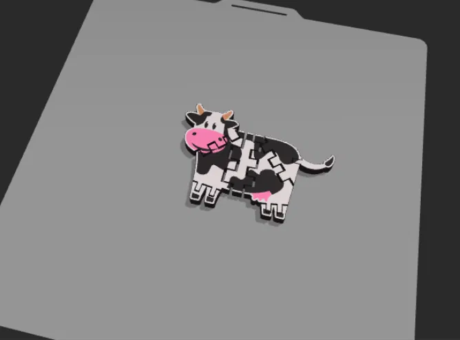 Mô Hình Bò Uốn Dẻo Flexi Cow Độc Đáo - Image 1