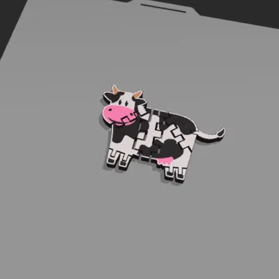 Mô Hình Bò Uốn Dẻo Flexi Cow Độc Đáo