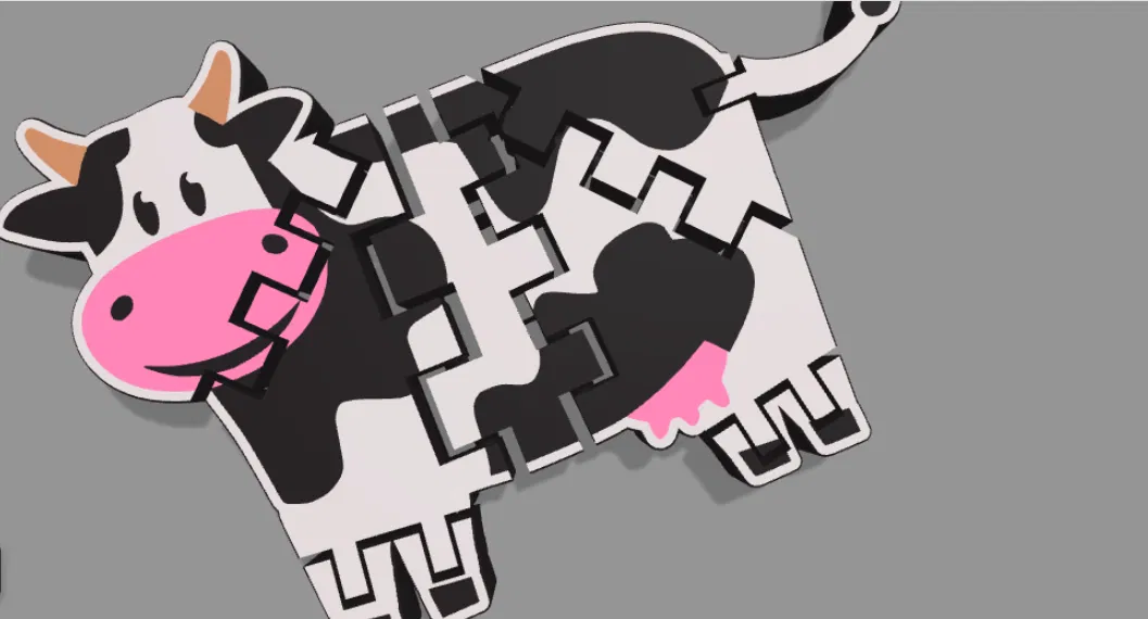 Mô Hình Bò Uốn Dẻo Flexi Cow Độc Đáo - Image 2