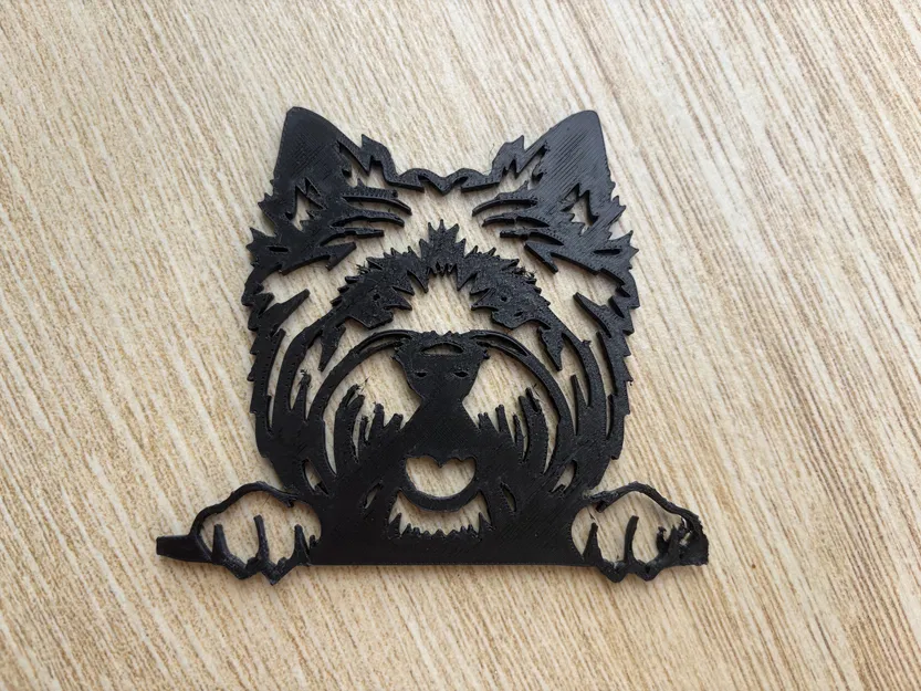 Trang Trí Tường West Highland Terrier / Westie Đặt Đứng 2D - Image 1