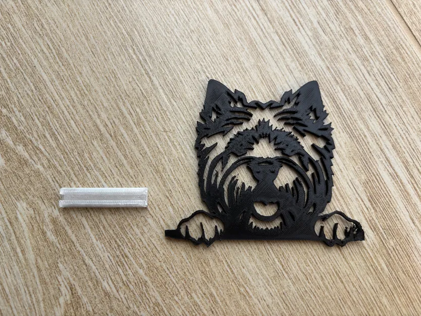 Trang Trí Tường West Highland Terrier / Westie Đặt Đứng 2D - Image 4