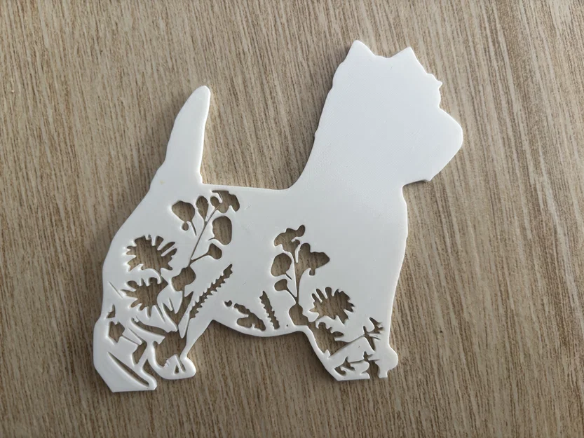 West Highland Terrier – Trang Trí Tường / Chó Westie Đứng Độc Lập - Image 1