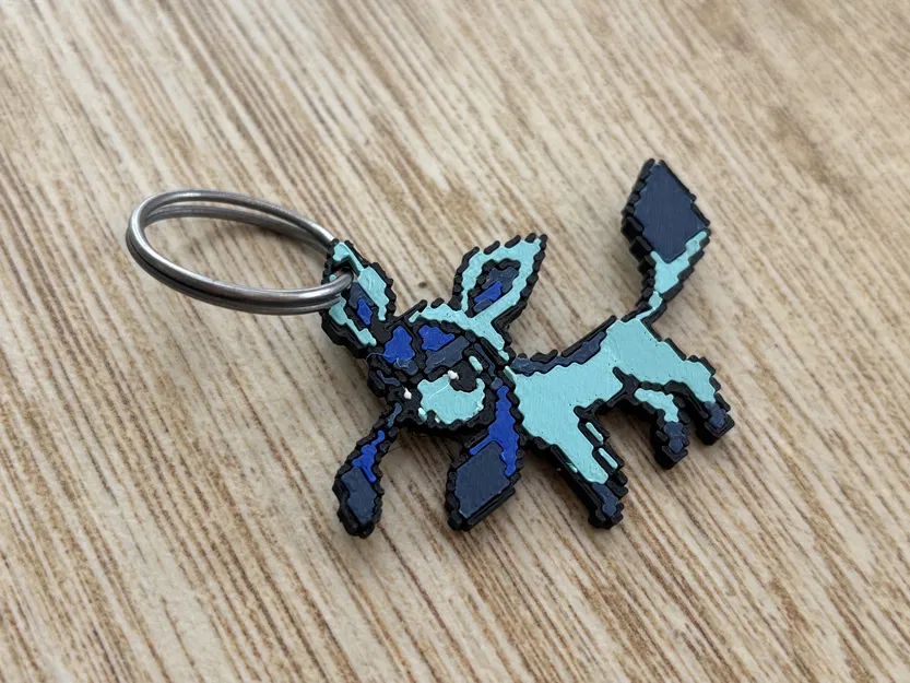 Móc Khóa Glaceon 8-bit Nhiều Mảnh - Image 3