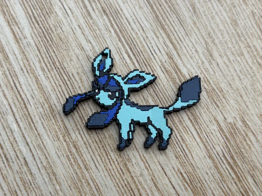 Móc Khóa Glaceon 8-bit Nhiều Mảnh - Image 4