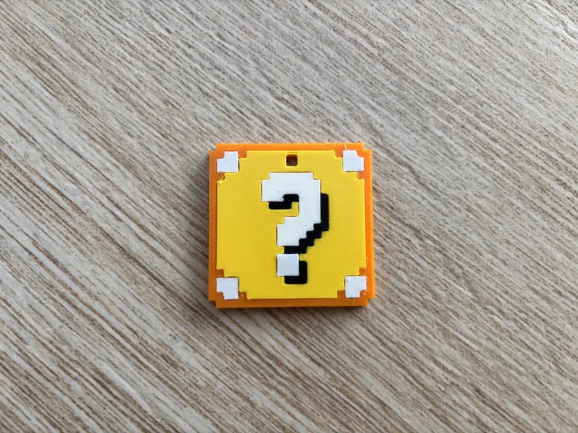 Móc Khóa Mario Lucky Block 8-bit Lắp Ghép Nhiều Phần – Không Cần Keo - Image 3