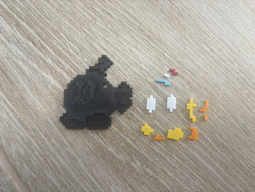 Móc Khóa Bom Mario 8-bit Nhiều Bộ Phận - Image 2