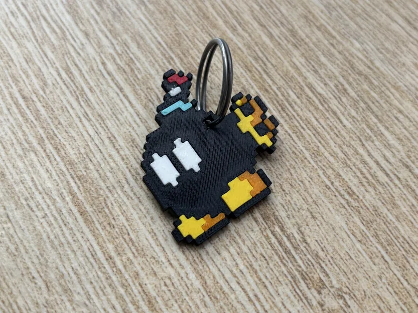 Móc Khóa Bom Mario 8-bit Nhiều Bộ Phận - Image 3