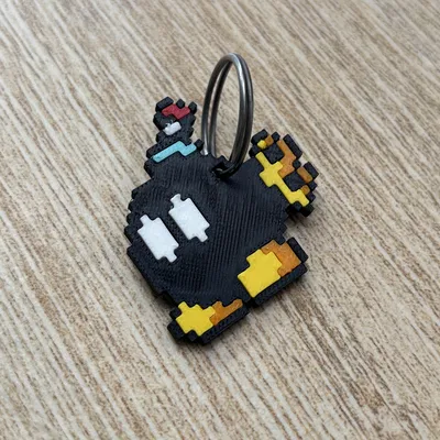 Móc Khóa Bom Mario 8-bit Nhiều Bộ Phận