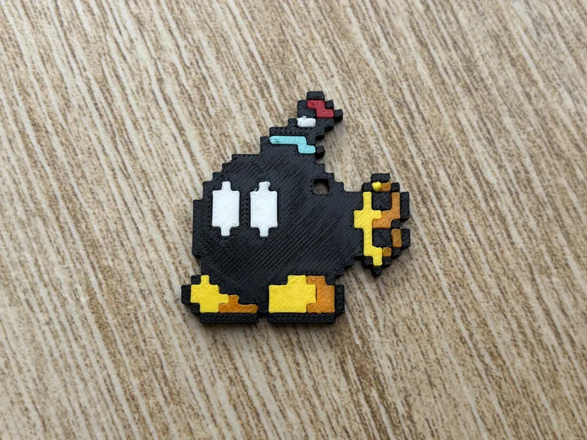 Móc Khóa Bom Mario 8-bit Nhiều Bộ Phận - Image 4