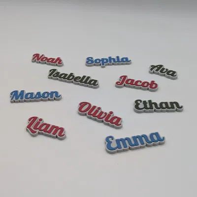 Bảng Tên Nam Châm - Bộ 10 Tên