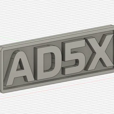 Tấm Tên Hộp Máy Flashforge AD5X