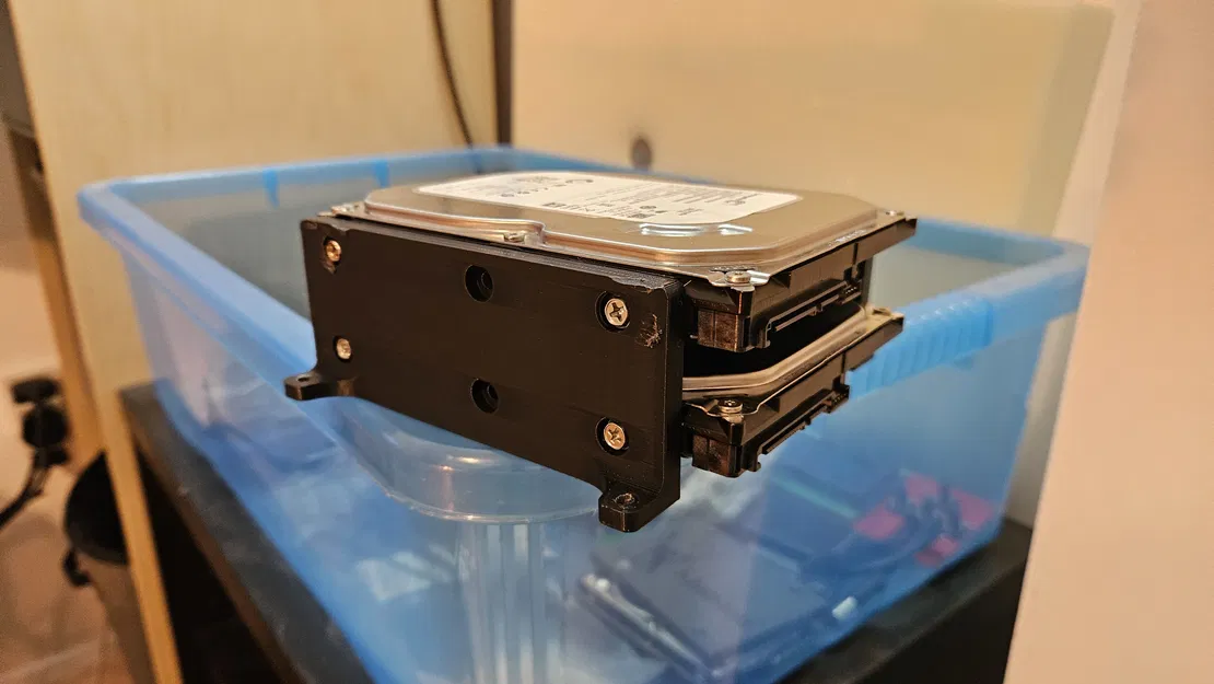 Giá đỡ 2 ổ cứng 3.5" cho việc mod case máy tính - Image 1