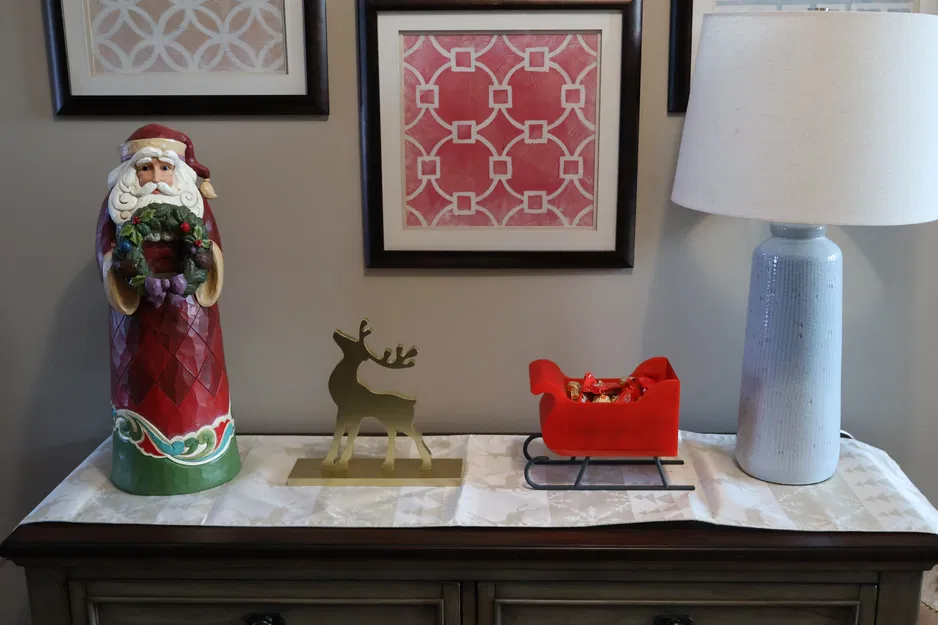 Đĩa Kẹo Xe Trượt Tuyết Ông Già Noel - Image 2