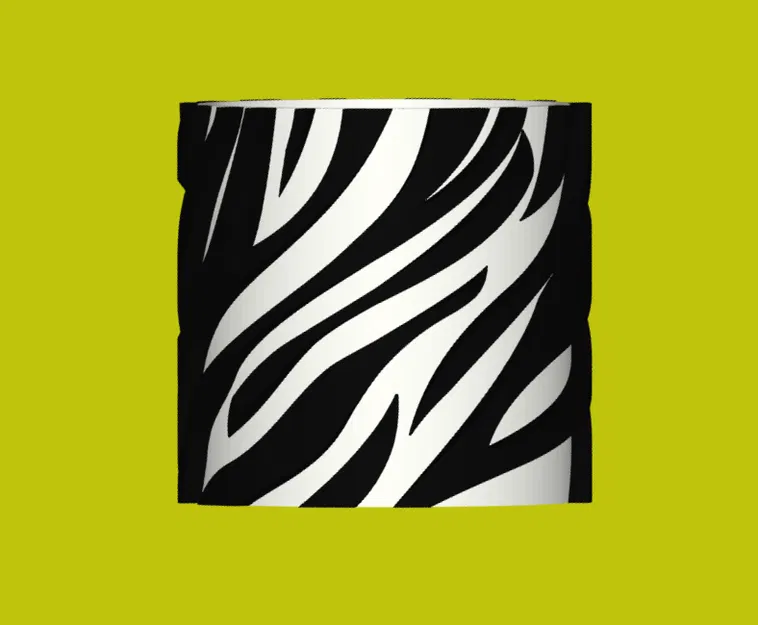 Chậu cây hình ngựa vằn, bình cắm hoa - Image 3