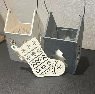 Vớ Trang Trí Giáng Sinh (In Nhanh & Dễ)