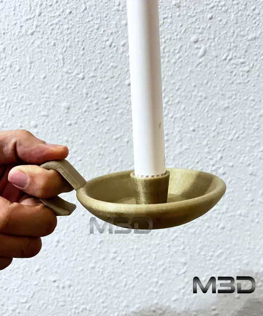 Chân Nến Kiểu Cũ Đơn Giản, Dễ In - Image 2