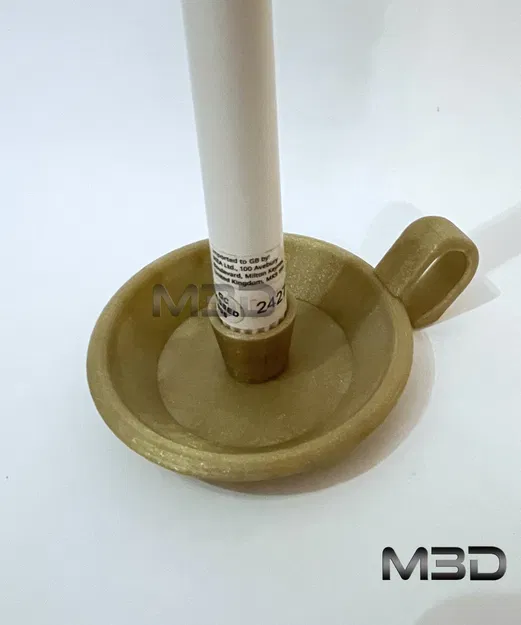 Chân Nến Kiểu Cũ Đơn Giản, Dễ In - Image 3