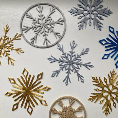 Trang trí bông tuyết