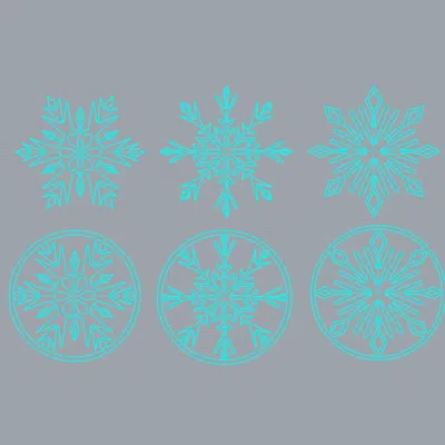 Trang trí bông tuyết