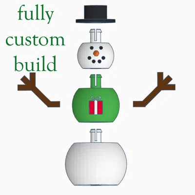 Ông Già Tuyết Lắp Ghép Tinh Nghịch