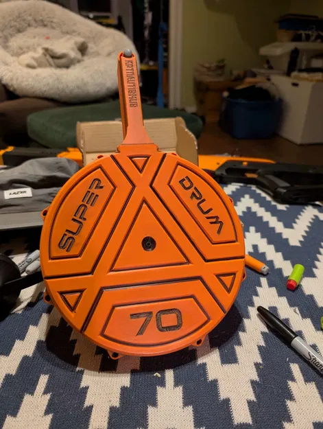 Super Drum 70 | Băng đạn Talon tương thích, 70 viên cho Nerf half-dart - Image 3