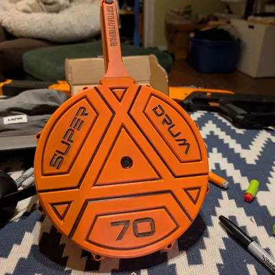 Super Drum 70 | Băng đạn Talon tương thích, 70 viên cho Nerf half-dart