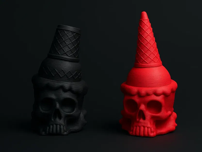 Kem Ốc Quế Hình Đầu Lâu (Skull Cones) - Image 1