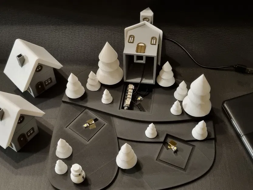 Làng Giáng sinh với Đèn Trà hoặc Đèn LED - Image 7