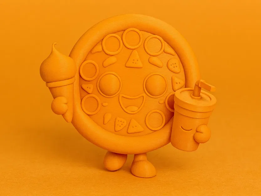 Pizza Buddy - Mô Hình Nhân Vật Pizza Dễ Thương - Image 1