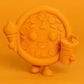 Pizza Buddy - Mô Hình Nhân Vật Pizza Dễ Thương - Thumbnail 1