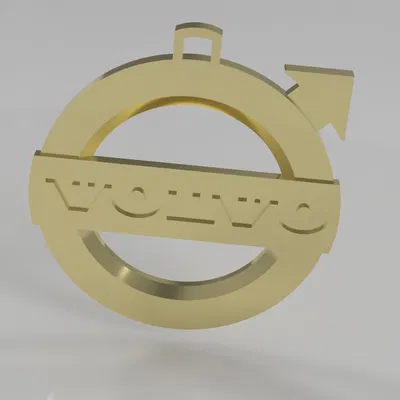 Mặt Dây Chuyền Logo Volvo – STL Miễn Phí In 3D