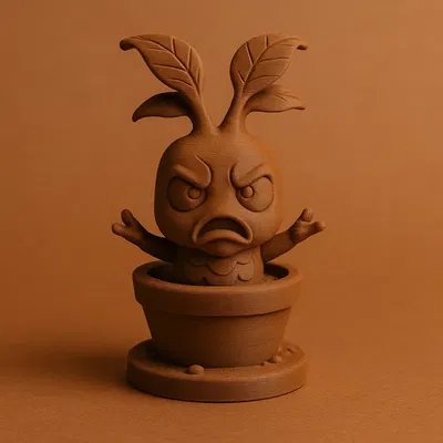 Cây Mandrake Giận Dữ Trong Chậu