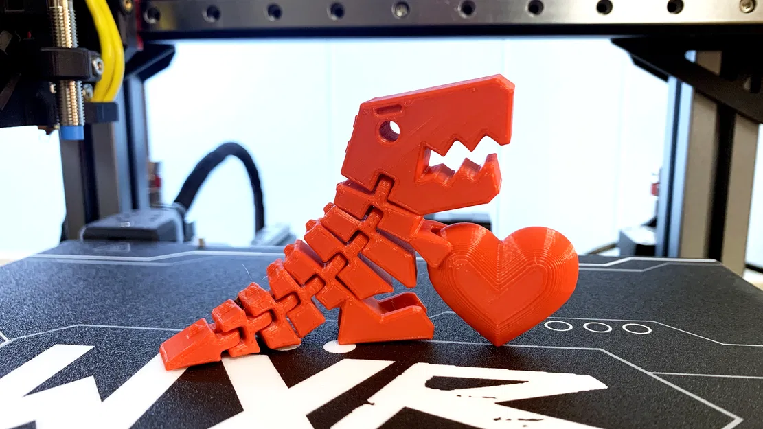 Valentine Flexi Rex Có Trái Tim, KHÔNG Cần Supports - Image 1