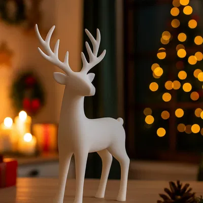 Tượng tuần lộc Giáng sinh tối giản