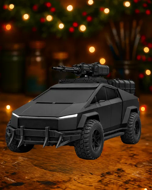 Tượng Cybertruck Tesla Giáp Sắt | Phong Cách Mad Max - Image 1