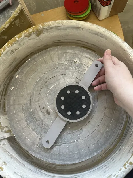 Tấm Đệm Chà Nhám/Đánh Bóng Gốm Sứ Cho Bàn Xoay - Image 3