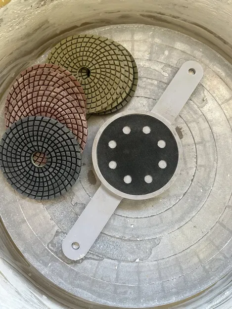 Tấm Đệm Chà Nhám/Đánh Bóng Gốm Sứ Cho Bàn Xoay - Image 5