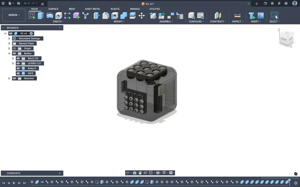 Móc Khóa Fidget Dice - Image 1